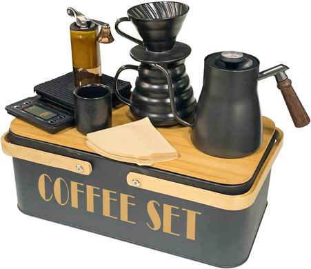 Подарочный набор Coffee Set для приготовления кофе в стильном боксе